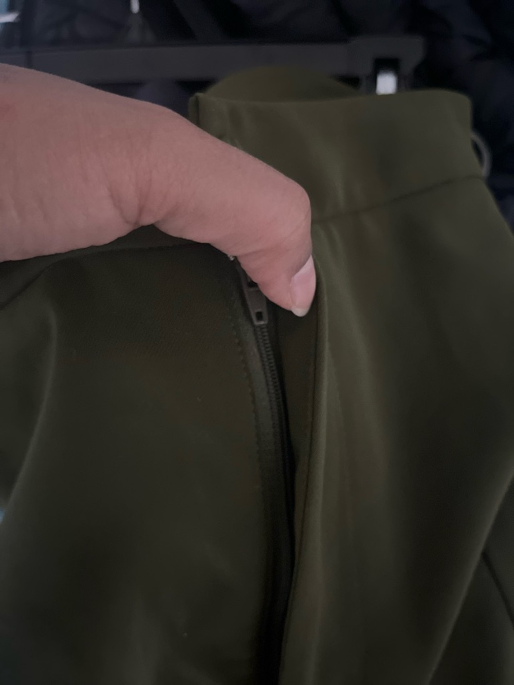 Lulu's Olive Green High-Waist Wide-Leg Pants - Picture 7 of 7